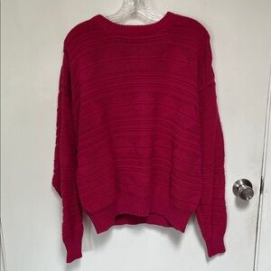 Magenta 90s 100% Cotton Sweater